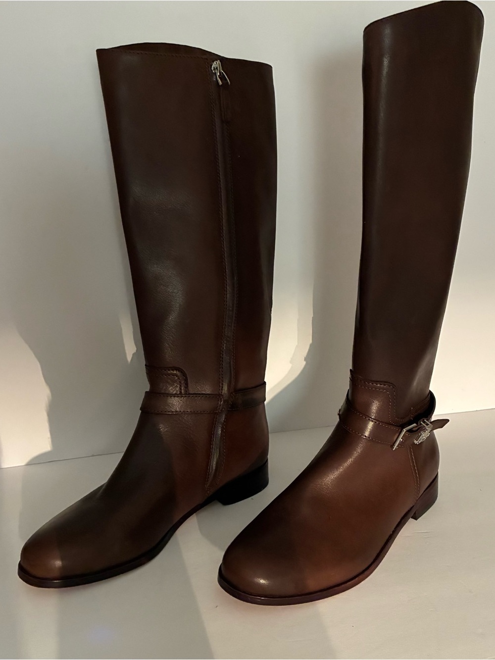 Lauren by Ralph Lauren Brooke II Leather Tall Riding Boots Women’s 7.5